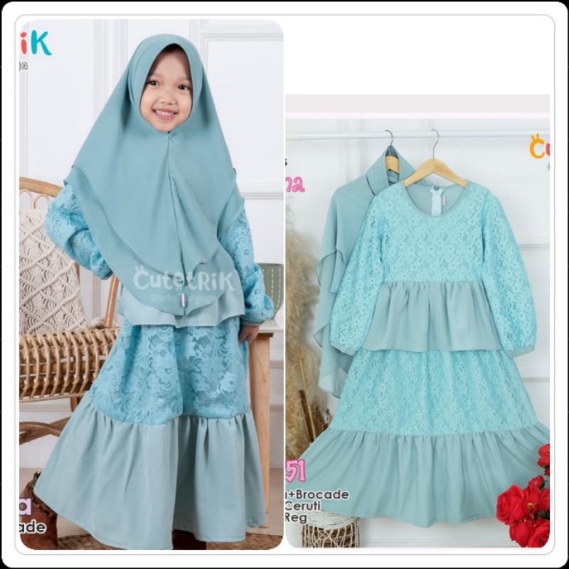 Gamis brokat anak Cutetrik gamis pesta gamis kondangan