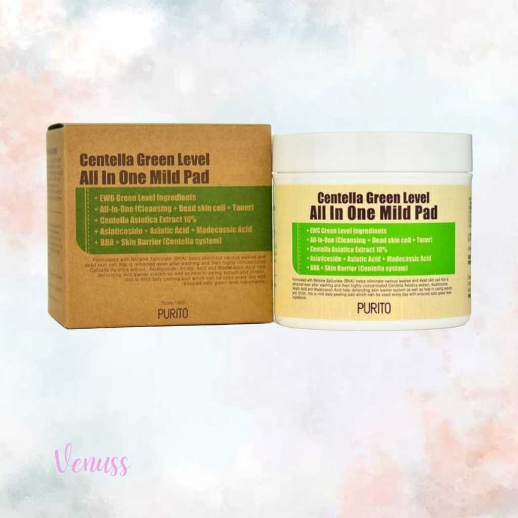 Purito centella green level all in one mild pad SHARE IN JAR