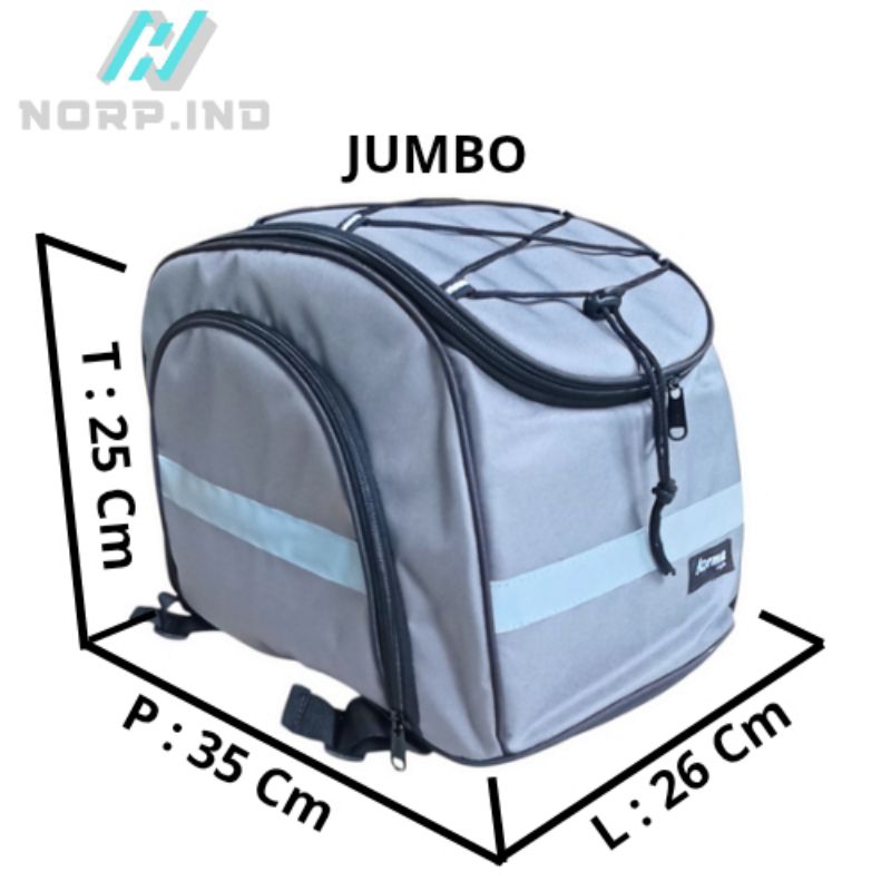 Tas Motor Waist Bag Waterproof Funcover Jok Belakang Motor Multifungsi Original Azeema [Kerja/turing