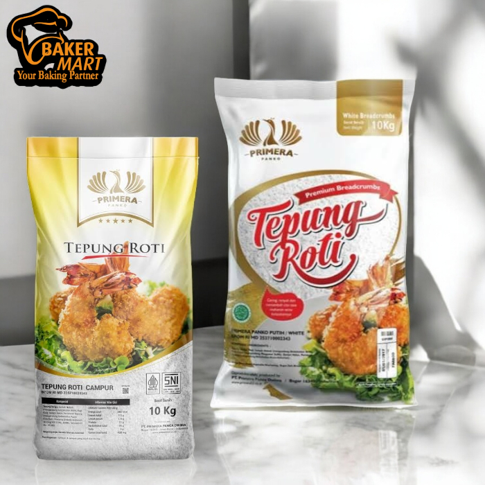 

Primera Panko Tepung Roti / Bread Crumb Mix & Putih 500 Gram