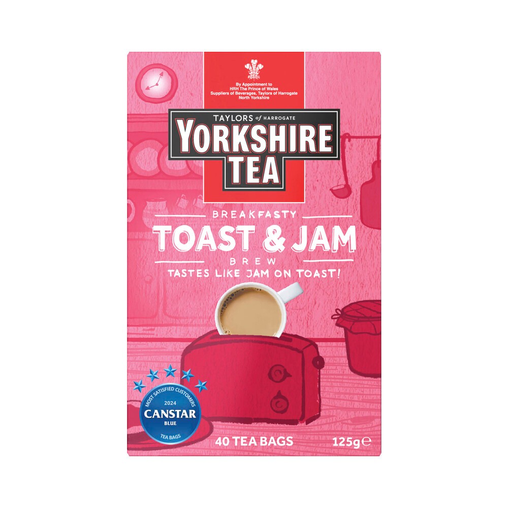 

Yorkshire Tea Toast & Jam Tea Bags | 40 pack Australia