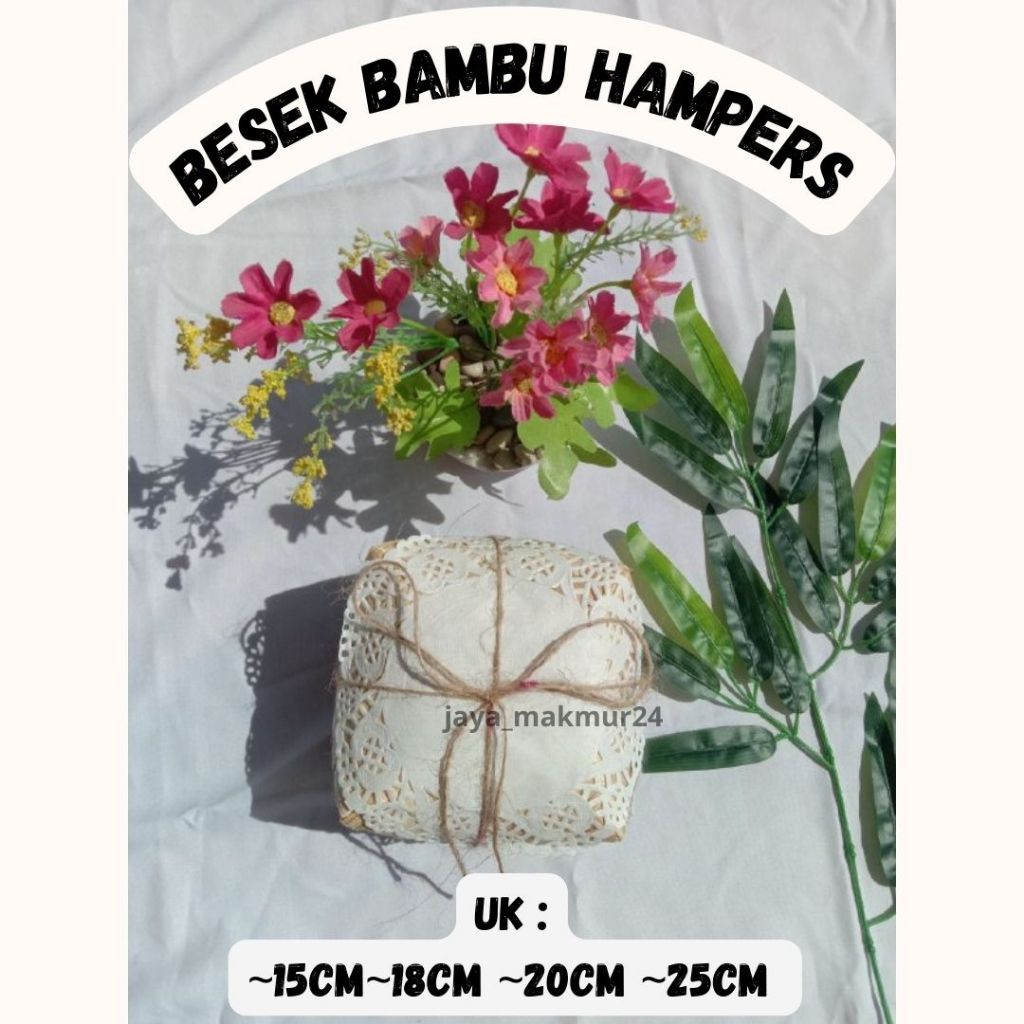 besek hampers lebaran  / besek bambu catering