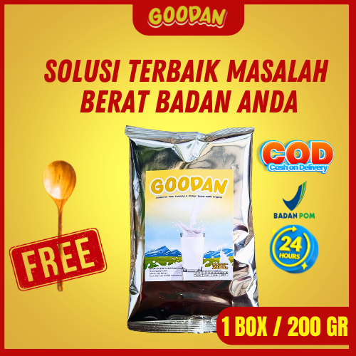 

Susu Gemuk Badan Etawa Susu Kambing Bubuk GOODAN 200 Gram