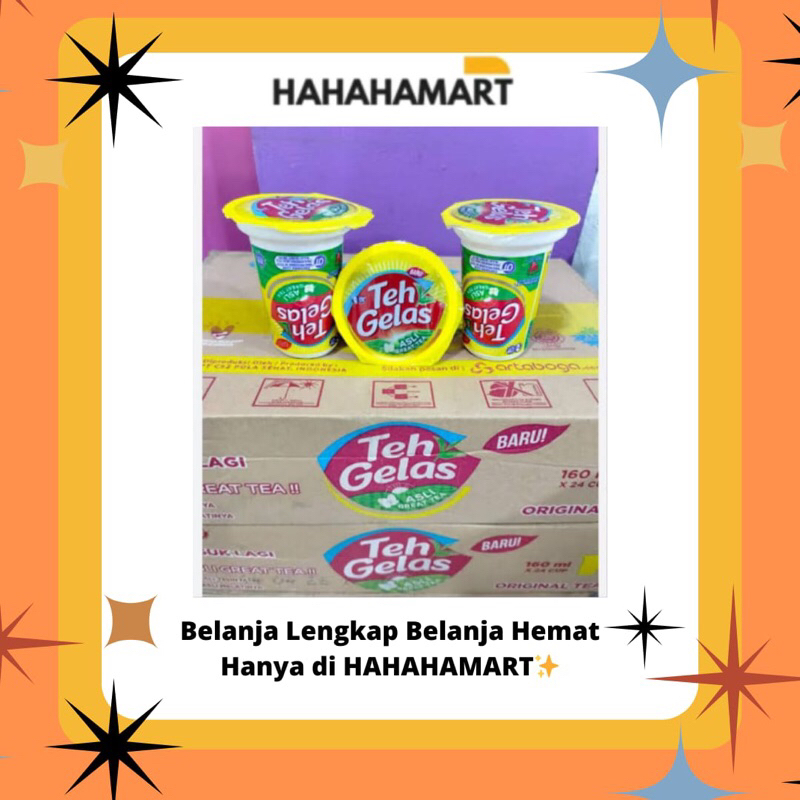 

TEH GELAS CUP 160ML | TEH GELAS HARGA 1 KARTON ISI 24