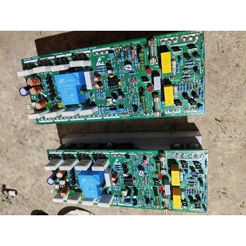 2 buah kit class H mini pcb Bandar power + final tinggal colok PSU