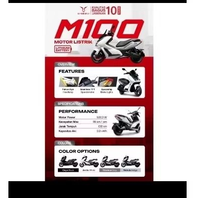 Motor listrik Uwinfly M100