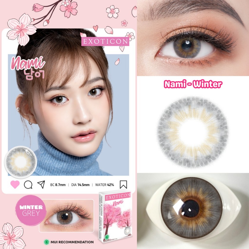 Softlens Nami by Winter Grey by Exoticon Diameter 14,5mm - Soflen Soplen Softlen