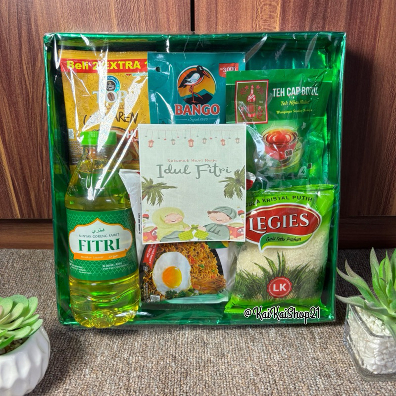 Hampers Parcel Lebaran/ Parcel Sembako Unik (Free Sticker Ucapan)