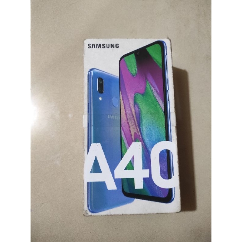 DUS BOX KARDUS KOTAK HP SAMSUNG A40 BEKAS