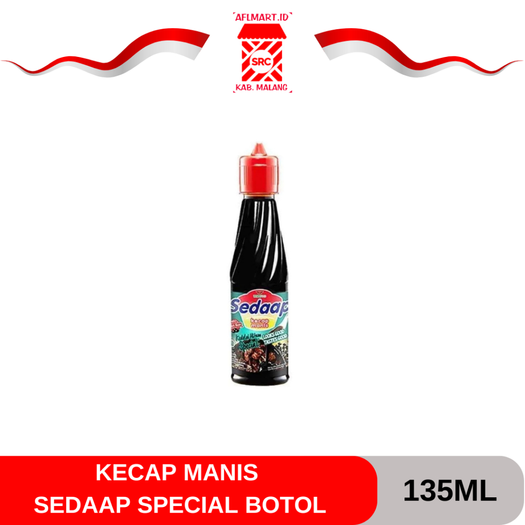 

SEDAAP KECAP MANIS SPECIAL BOTOL 135ML // BAHAN MASAKAN //