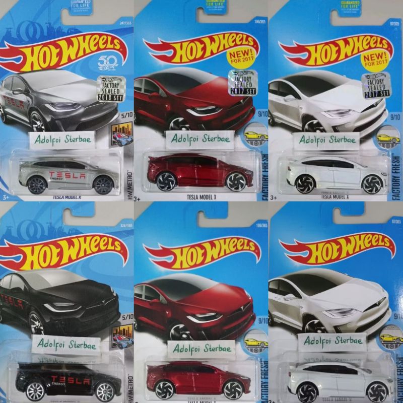 hotwheels hot wheels tesla model x hw metro factory sealed tesla energy factory fresh akta hw green 