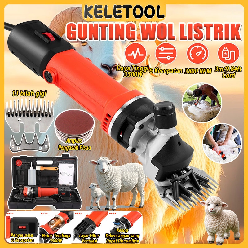 ⚡Ready Stock⚡3500W  Alat Cukur Bulu Domba   Alat dan Potong Bulu Domba Listrik  Alat Mesin Pencukur 