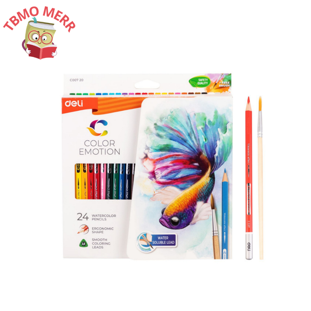 

Deli Watercolour Pencil 12W EC00700 - 18W EC00210 - 24W EC00720 - Deli Watercolour Pensil
