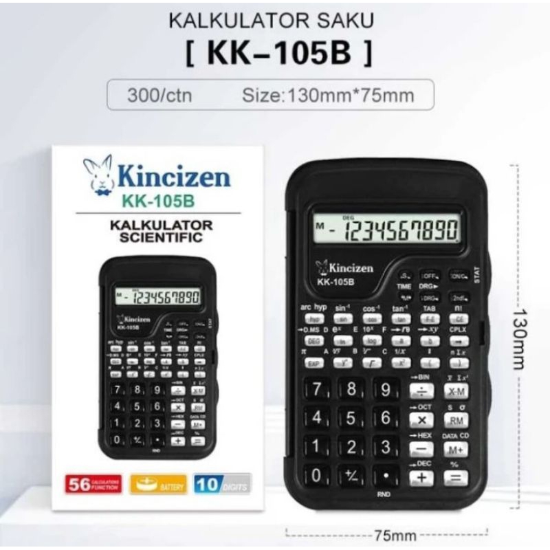 

KINCIZEN KK-105B Calculator / Kalkulator Poket / Saku