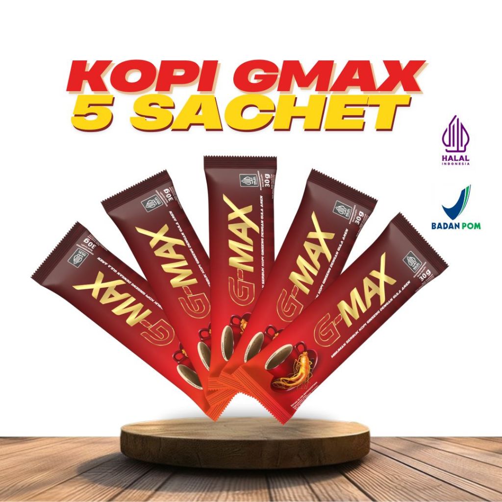 

BEST SELLER KOPI GMAX 5 SACHET