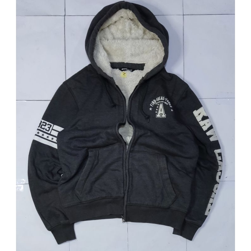 Hoodie Zipper Sherpa Dalam