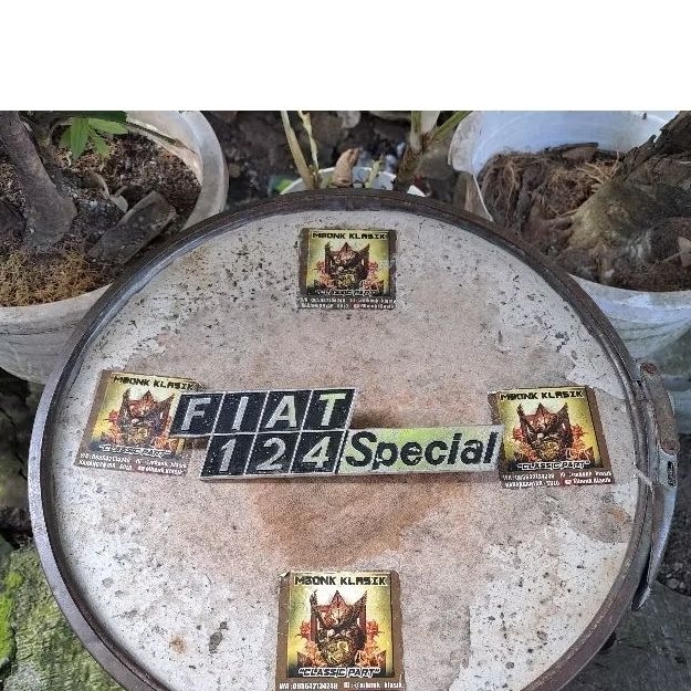 logo emblem fiat 124 special ORIGINAL logo bodi emblem body fiat 124 special
