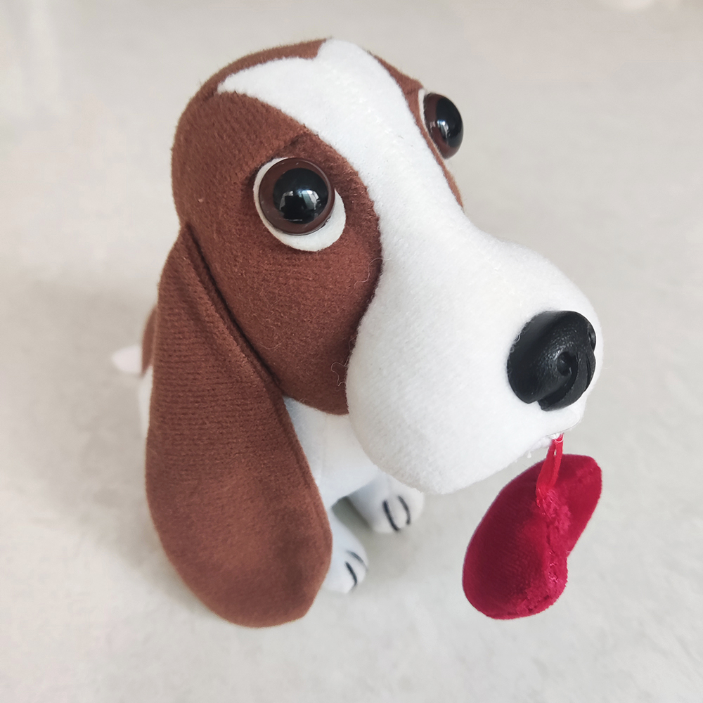 PRELOVED MAINAN ANAK BONEKA ANJING BASSET HOUND KECIL LUCU