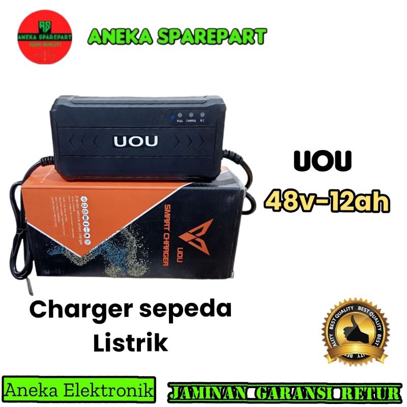 charger sepeda listrik UOU 48v-12ah,adaptor sepeda listrik