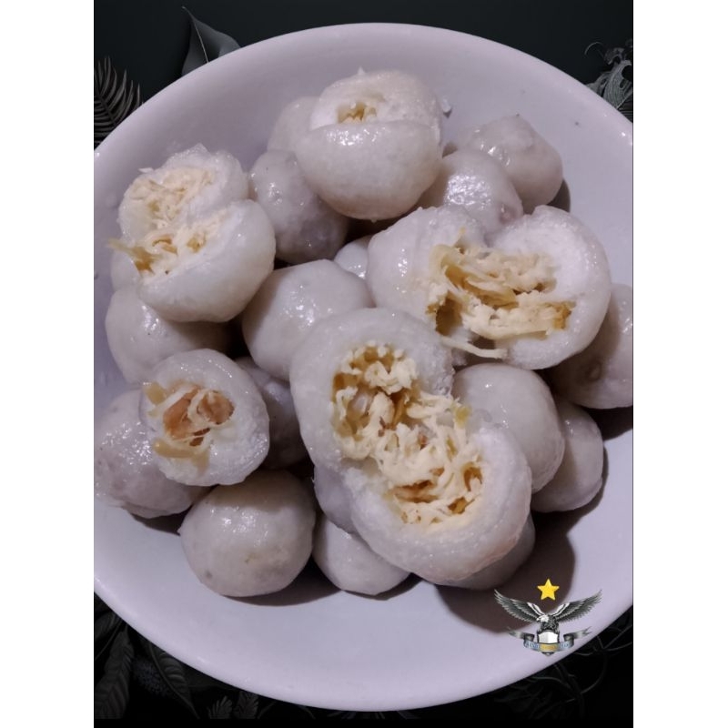 

paket usaha baso aci ukuran sedang isi ayam suwir 100pcs