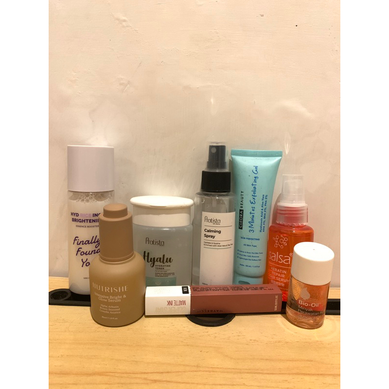 #PRELOVED (NEW LASHBOSS) Nutrishe Serum, Bio Oil, Salsa Hair, Pratista Spray, Pratista Toner, Cleora