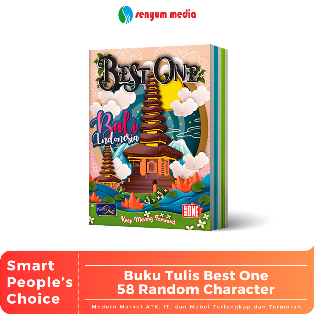 

Buku Tulis BEST ONE 58 Lembar Random Character (1 Pack Isi 10 Buku) (S:PAK)