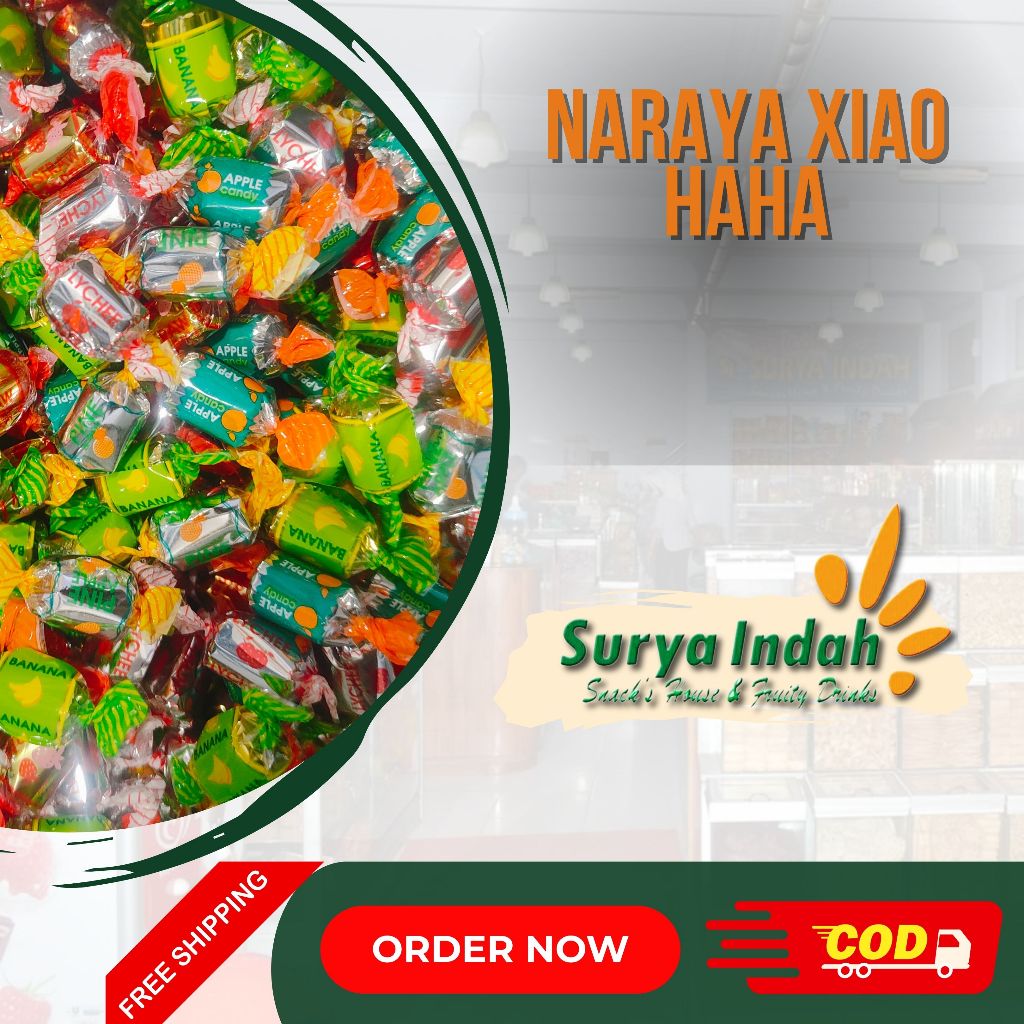 

Candy / Perman Naraya Xiaohaha Curah per 100gr Surya Indah Jombang
