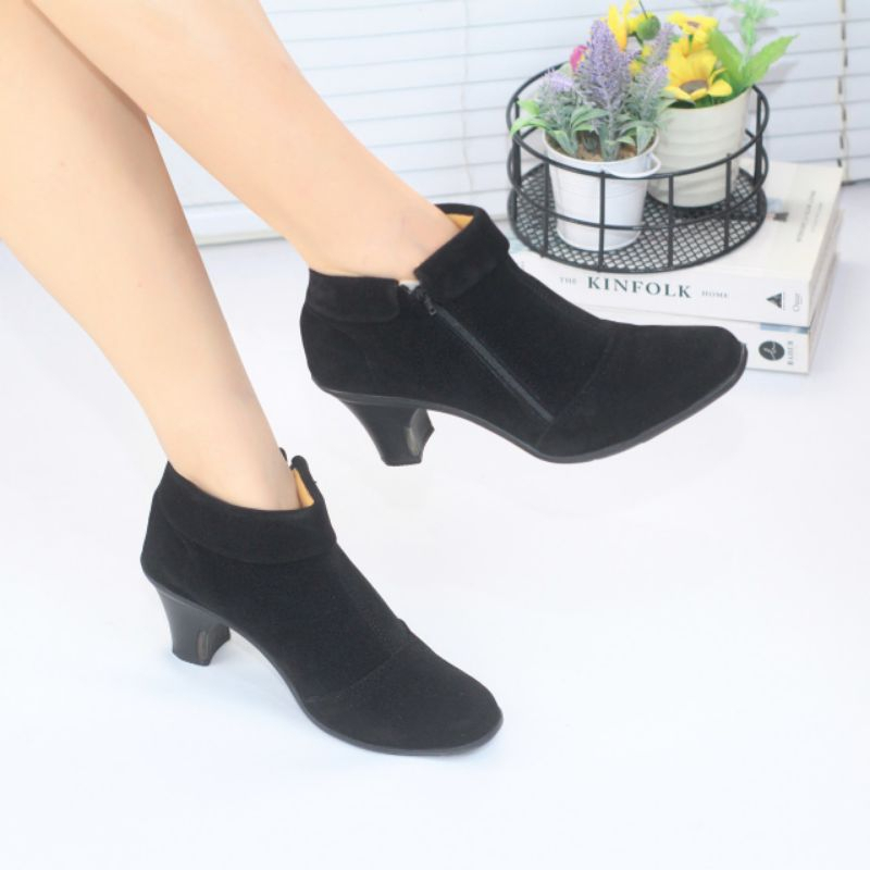 Csx Sepatu Boots Wanita Bahan Suede