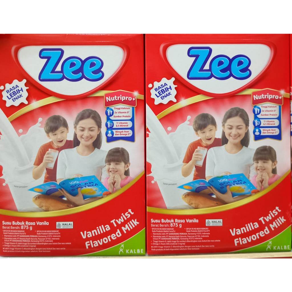 

Zee Vanilla Twist Flavour Milk 875gr / Susu Bubuk Zee Vanila 875 gram