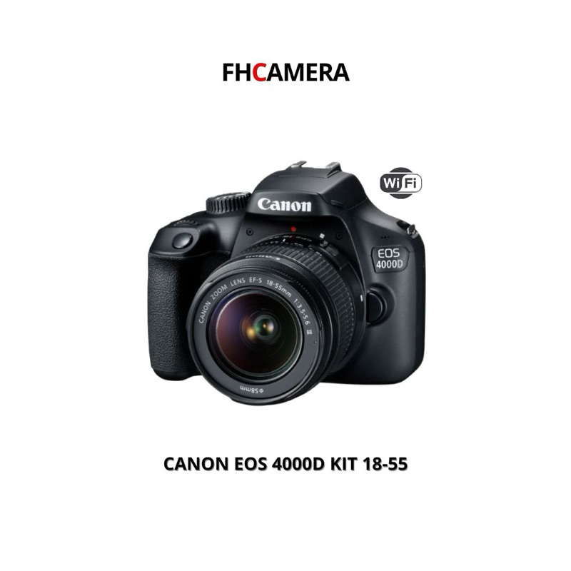 KAMERA CANON 4000D KIT 18-55 WIFI SECOND MULUS FULLSET