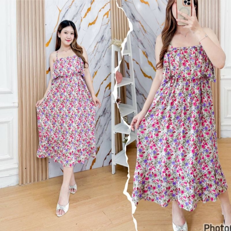 daster bali rok panjang tali pundak Monica