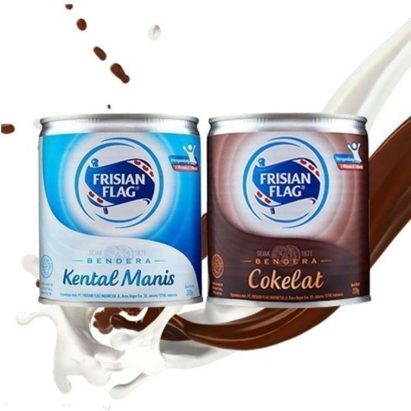 

susu kaleng krimer kental manis frisian flag bendera 375g