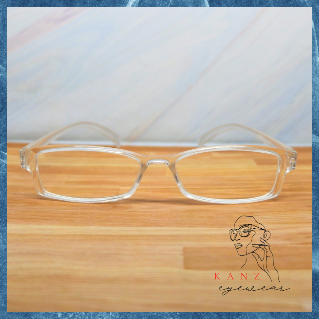 Kacamata Anti Radiasi Frame Kecil Bening Transparan Untuk Pria Wanita Korea