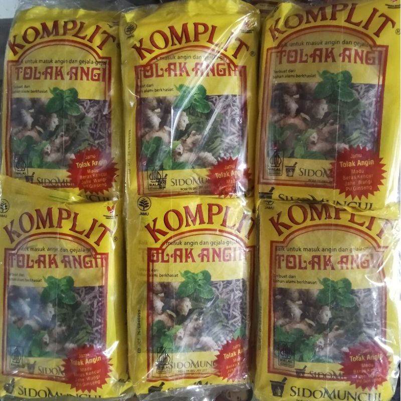 

jamu komplit tolak angin kemasan isi 20 sachet