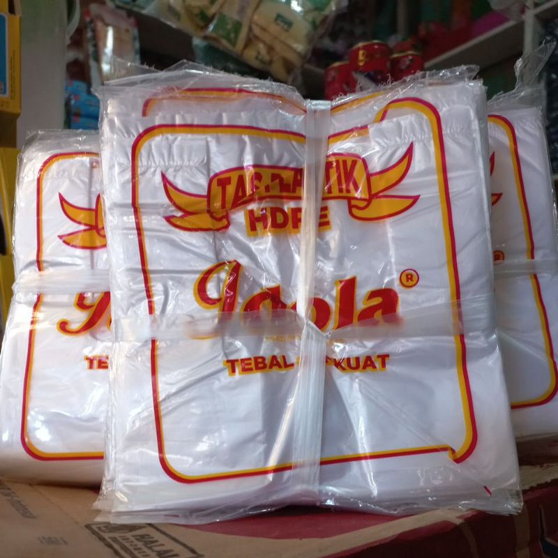 KANTONG PLASTIK Bening HDPE IDOLA KECIL 1 ikat(10pack)