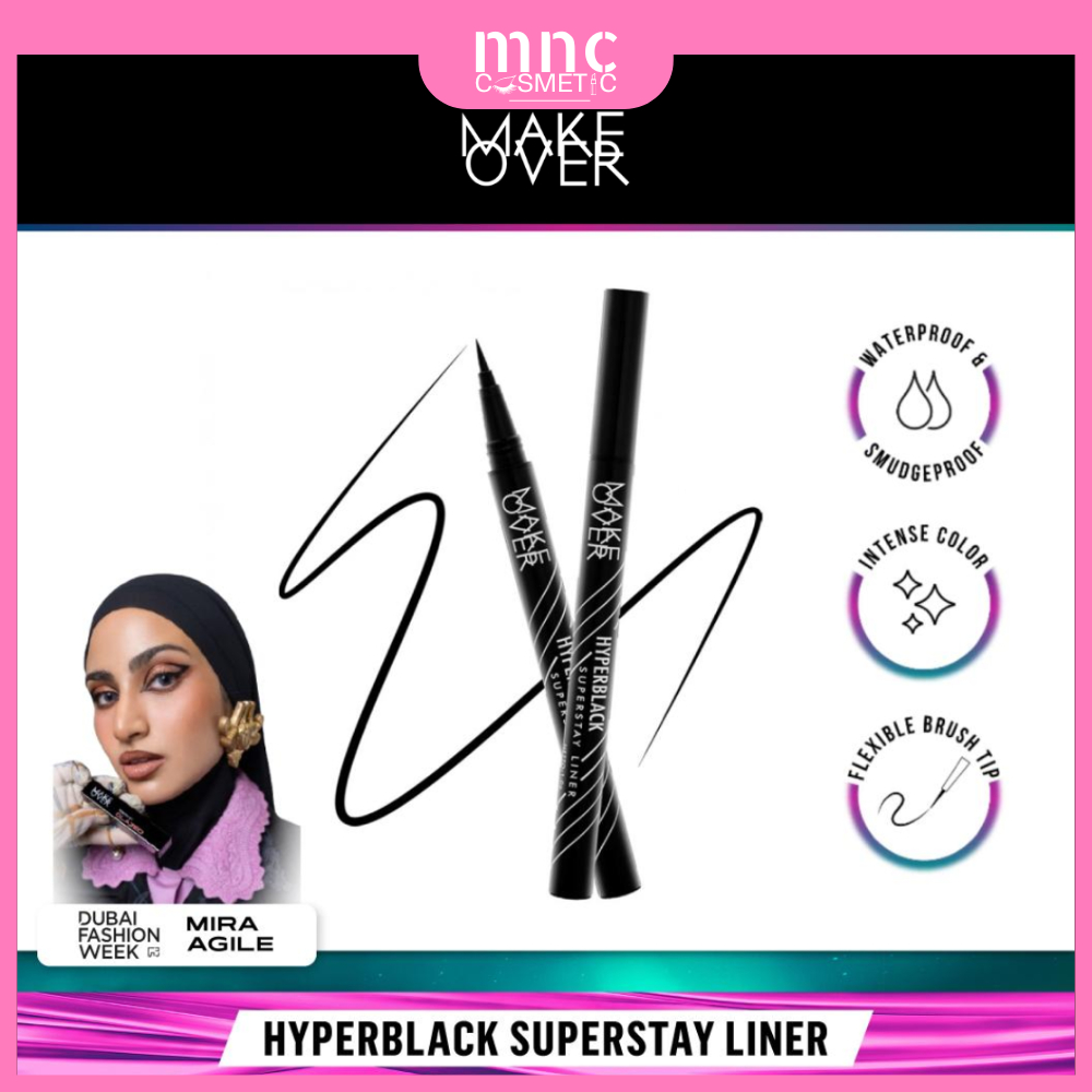 MAKEOVER HYPER BLACK SUPERSTAY LINER / MAKE OVER EYELINER SPIDOL 1 GR