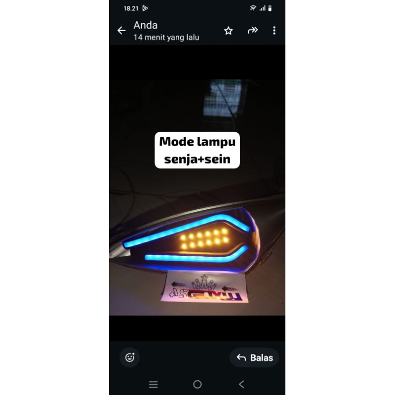 Lampu variasi senja+sein depan mio sporty