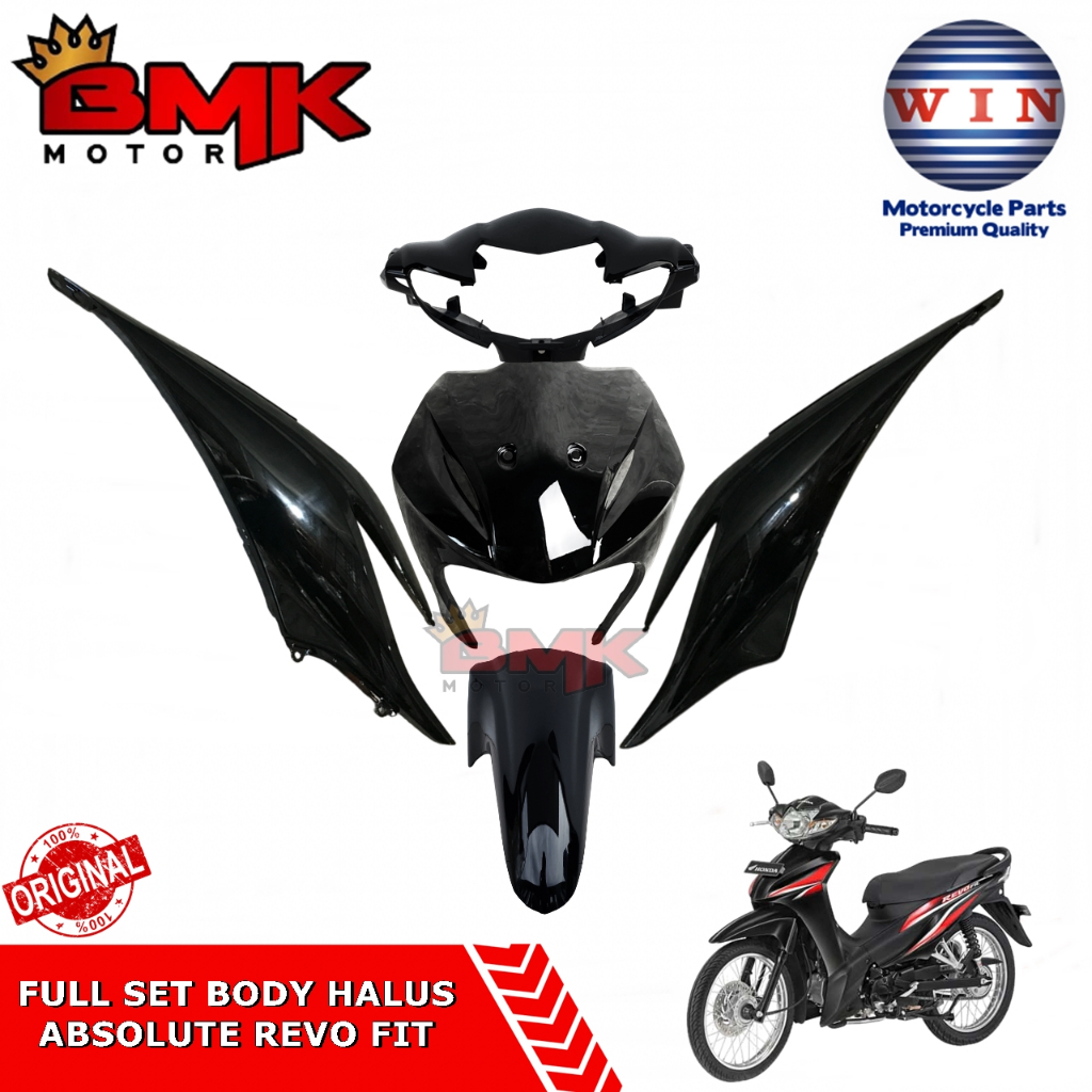 Win Full Set Body Bodi Halus Absolute Revo Fit Hitam 2009 2010 2011 2012 2013