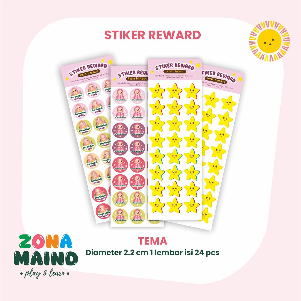 STIKER REWARD BINTANG UNTUK NILAI