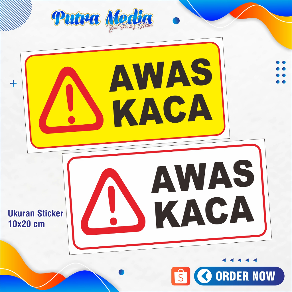 

STIKER AWAS KACA VINYL AWET