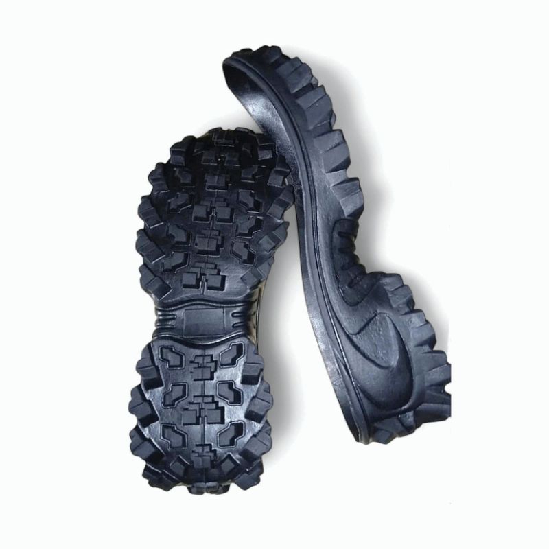 Outsole sepatu safety Pria Alas sepatu safety TNI Hiking Trakking bahan karet asli
