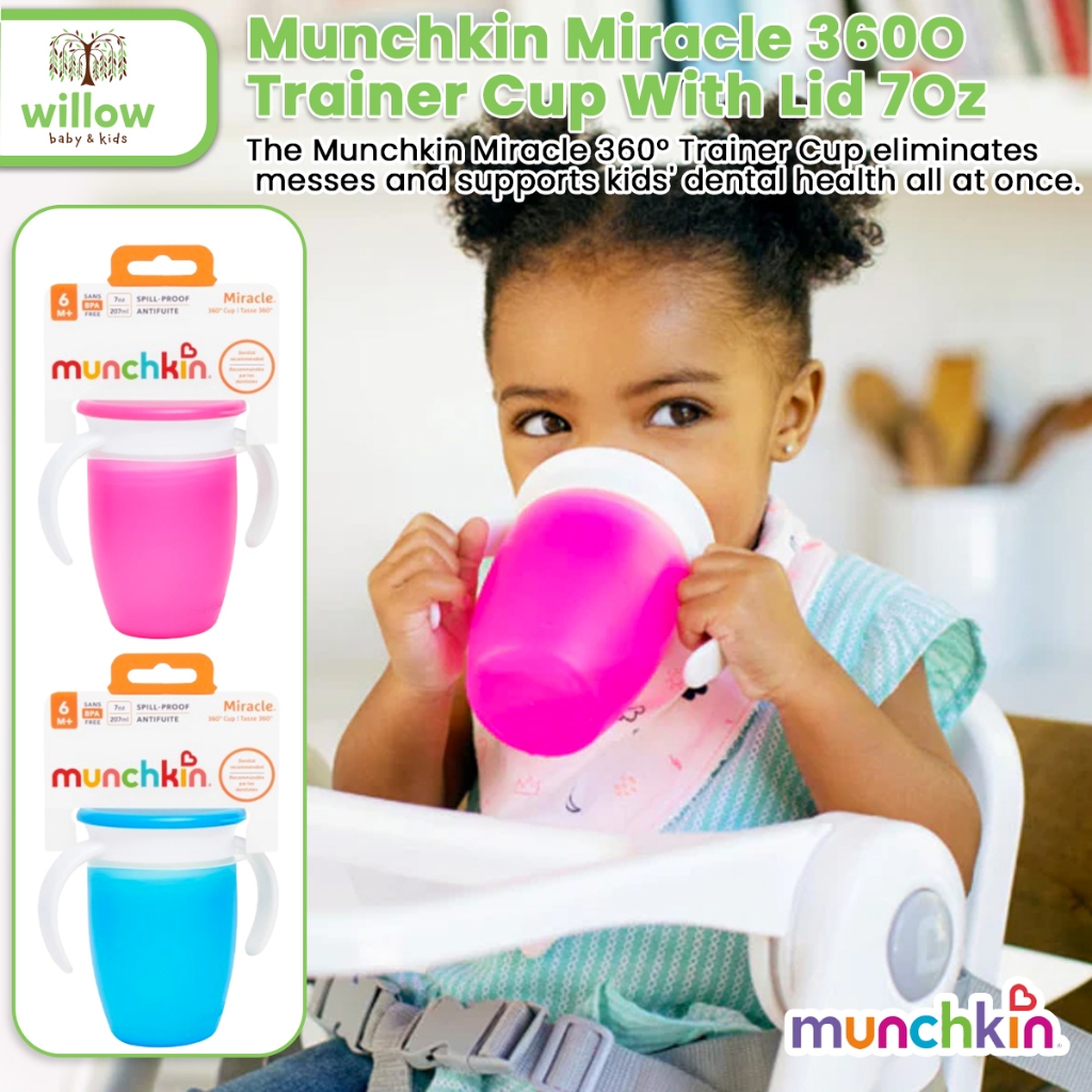 Gelas Bayi - Munchkin Miracle 360 Trainer Cup With Lid 7Oz