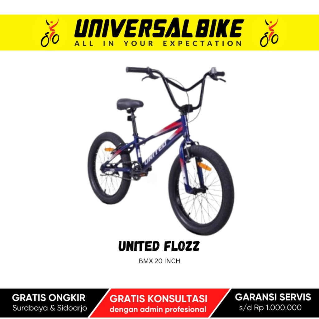 United Flozz BMX 20 Inch - Sepeda BMX Keren untuk Freestyle & Pemula