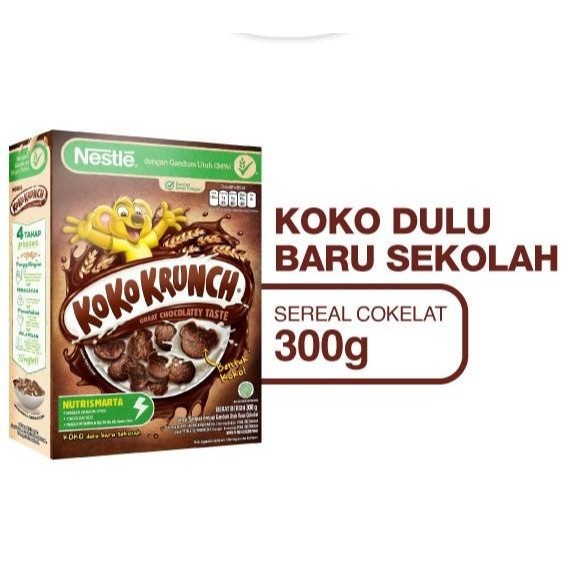 

Nestle Koko Krunch Cereal 300 gr Sarapan Sereal Gandum Cokelat