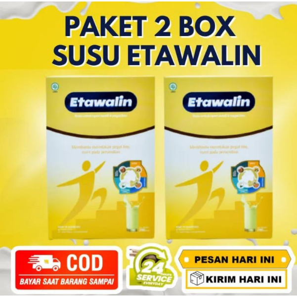 

TERMURAH!!! 2 BOX Susu Etawalin Original Atasi Nyeri Sendi & Tulang