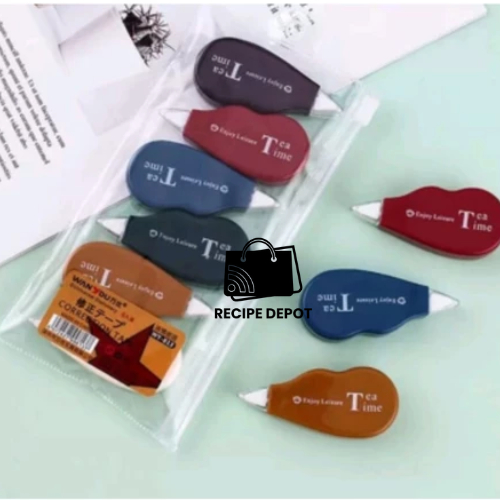 

Tip Ex Tipe X Label Stiker Sticker Penghapus Penutup Coretan Tulisan Correction Tape Satu Set 6 Pcs