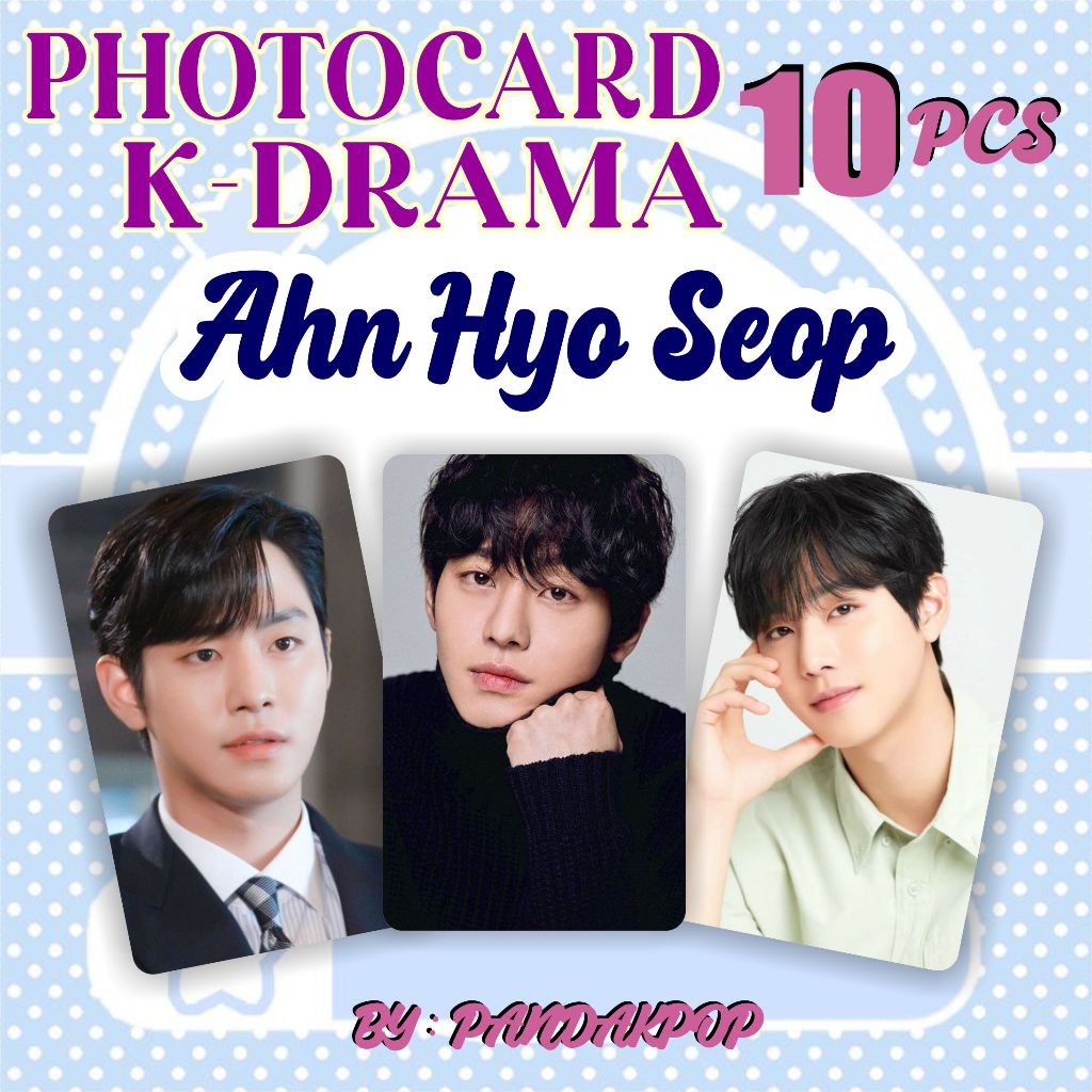photocard drakor k-drama PREMIUM 10pcs ahn hyo seop