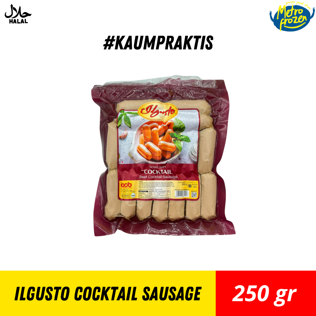 

ILGUSTO Beef Cocktail Sausage 250gr //sosis daging sapi //sosis sapi cocktail