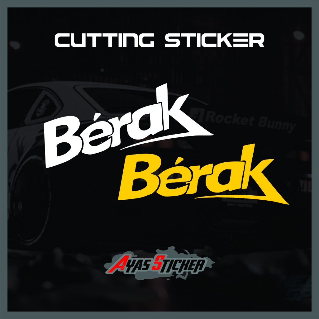 Stiker Berak - Sticker Cutting Berak - Cutting Stiker Berak