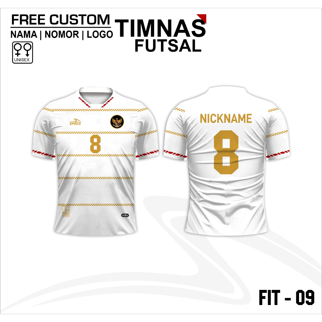 Jersey futsal baju timnas indonesia kaos sepak bola